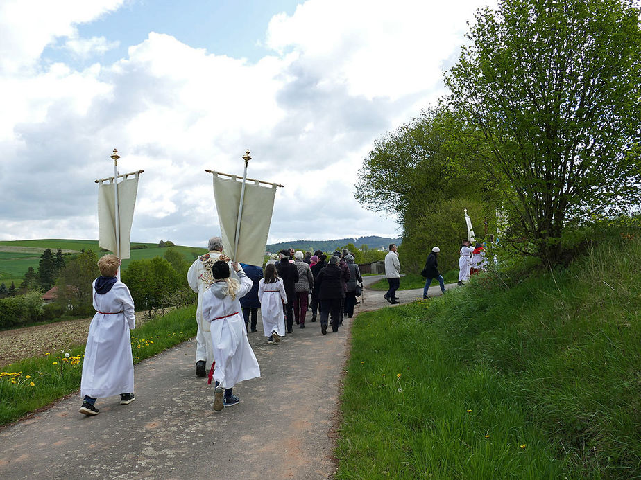 Bittprozession an der Weingartenkapelle (Foto: Karl-Franz Thiede)